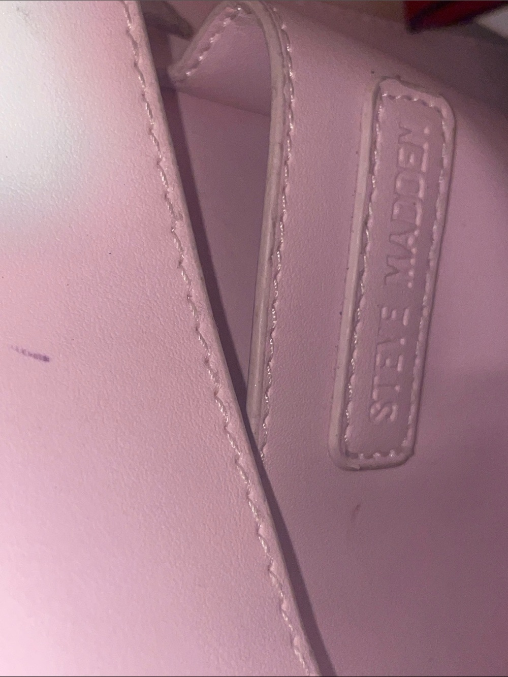 Steve Madden Blush Pink Structured Shoulder Tote - Picture 6 of 6